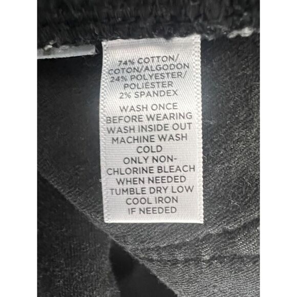 LOFT Women's Modern Skinny Jeans Black Wash Cotton Polyester Blend Size 31 / 12 - Picture 5 of 9